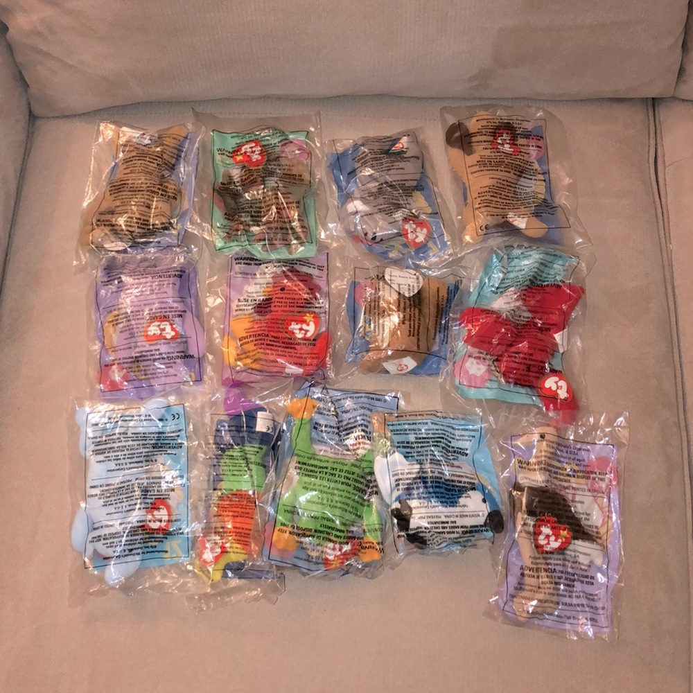 13 Ty beanie babies McDonald’s happy meals!